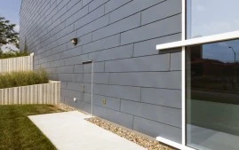Flat Lock Zinc Cladding Panels for Curved and Complicated Facades
